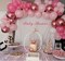 Greentek; 60-Piece Pink, White & Metallic Rose Gold Confetti Balloon Kit – 12-Inch Premium Latex & Chrome Balloons for Birthdays, Weddings & Baby Showers; Category:Latex Balloons; Image:6